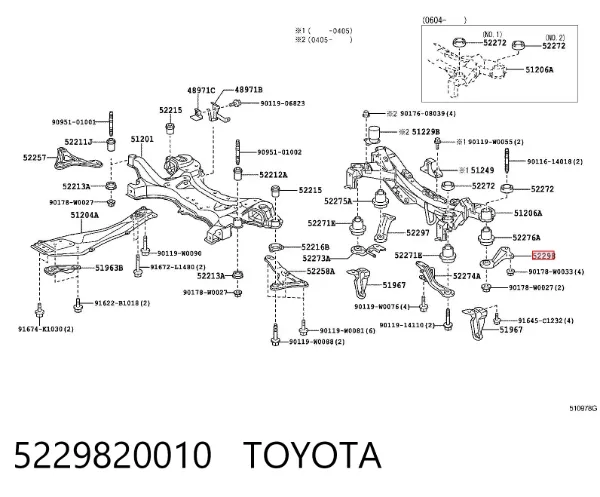  5229820010 Toyota