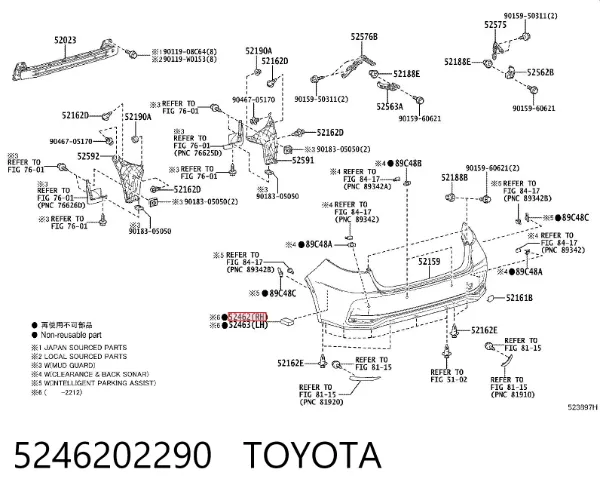  5246202290 Toyota