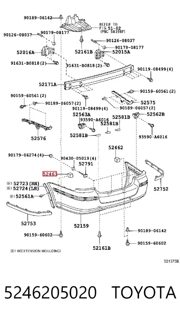  5246205020 Toyota