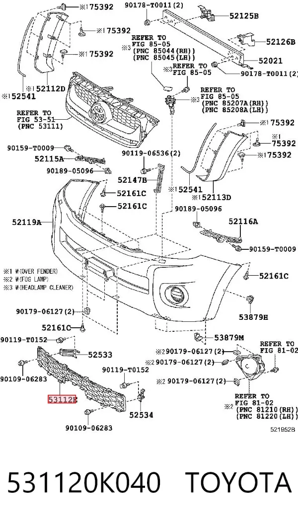  531120K040 Toyota