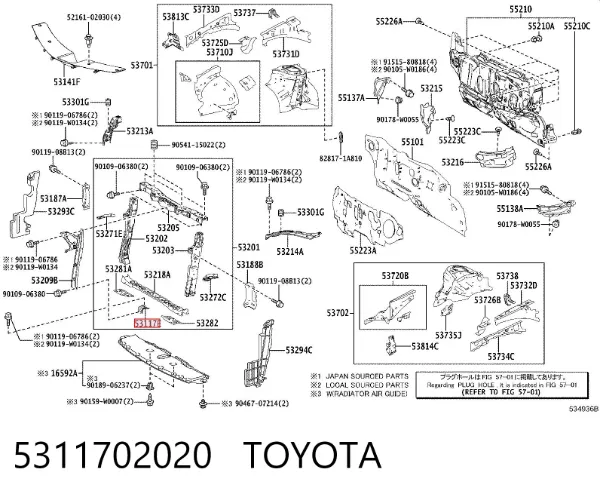  5311702020 Toyota