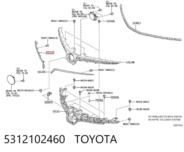  5312102460 Toyota