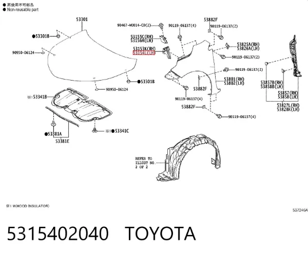  5315402040 Toyota