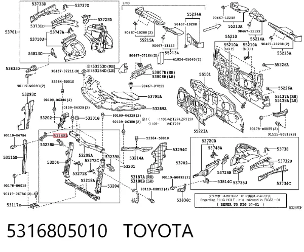  5316805010 Toyota