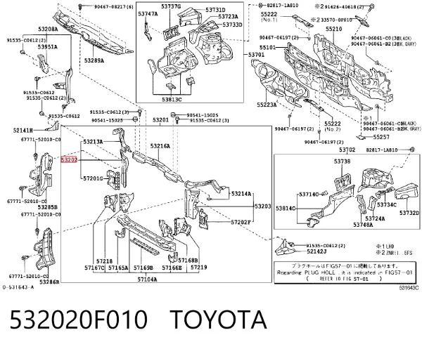  532020F010 Toyota