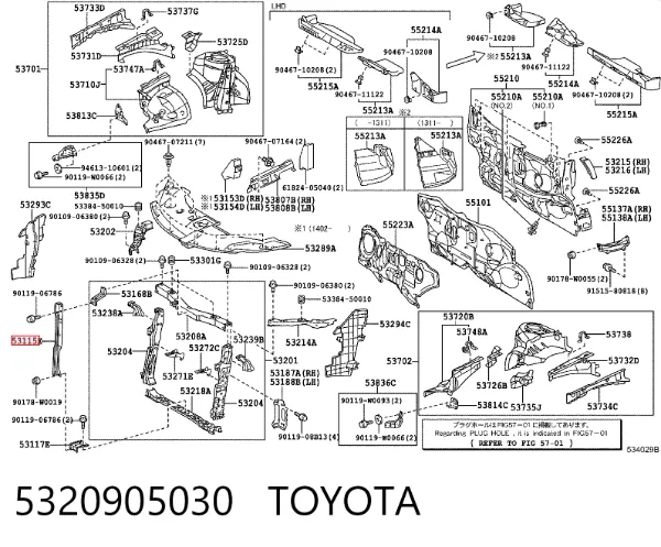  5320905030 Toyota