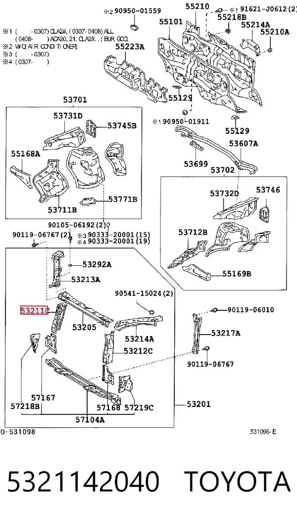  5321142040 Toyota