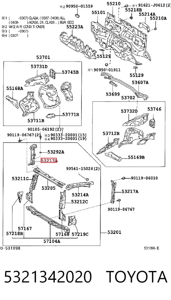  5321342020 Toyota