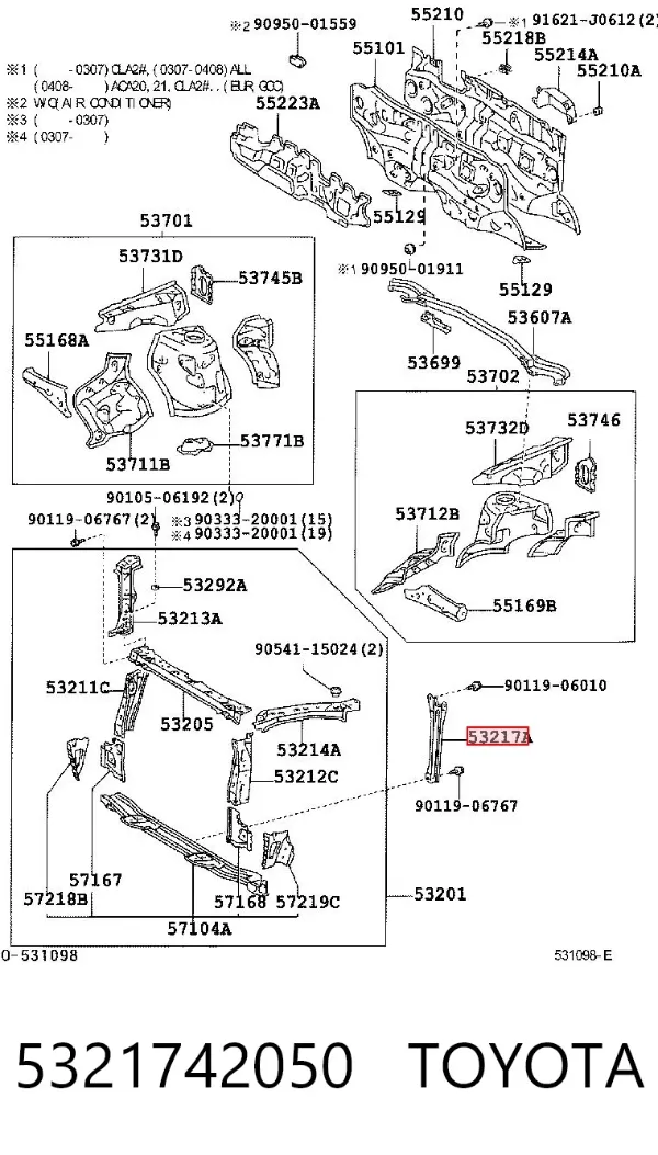 5321742050 Toyota