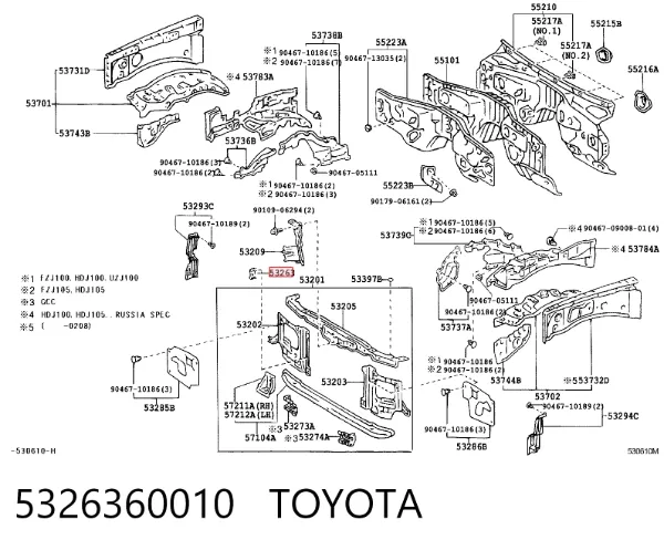  5326360010 Toyota