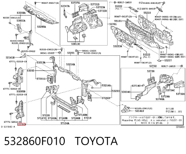  532860F010 Toyota