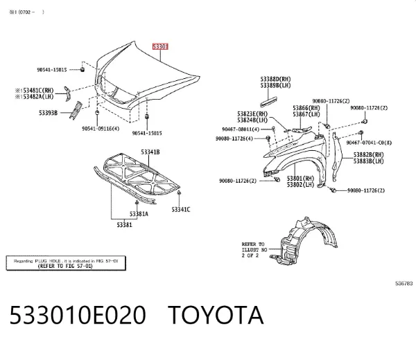 Capota Lexus RX 300/330/350/400H