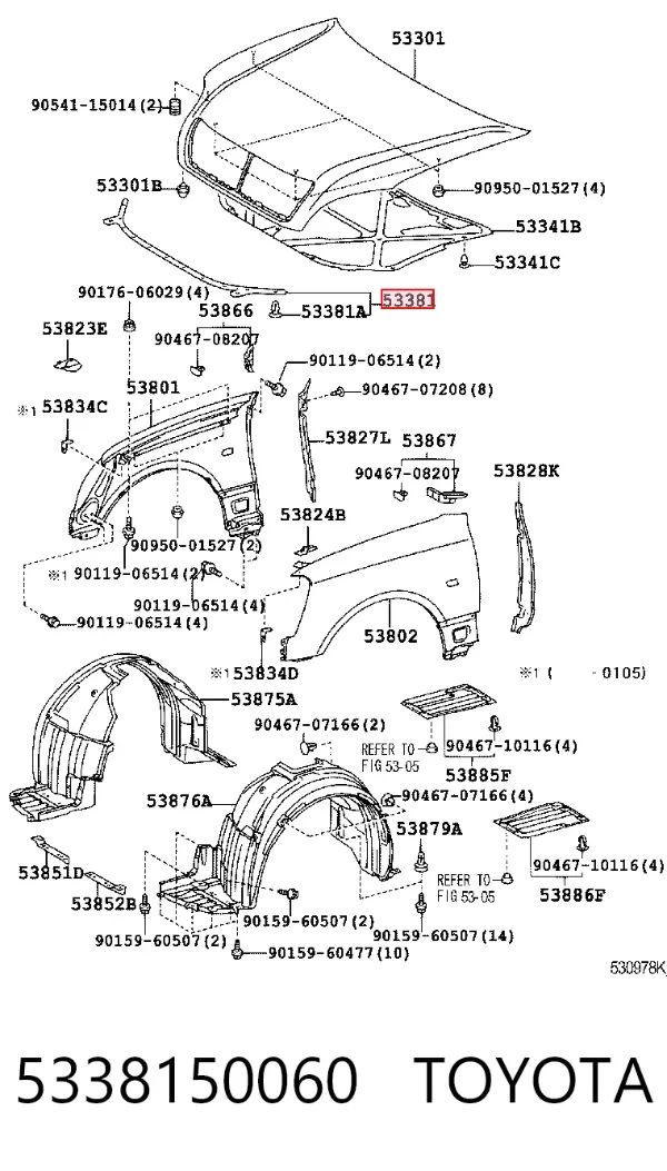  5338150060 Toyota