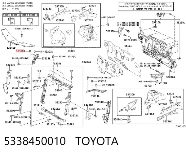  5338450010 Toyota