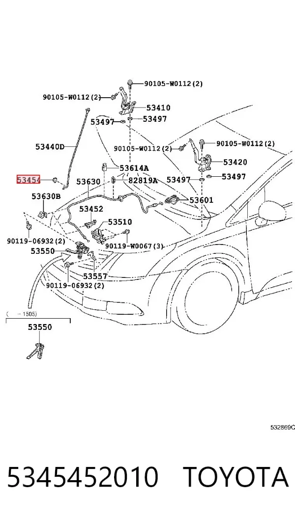  5345452010 Toyota