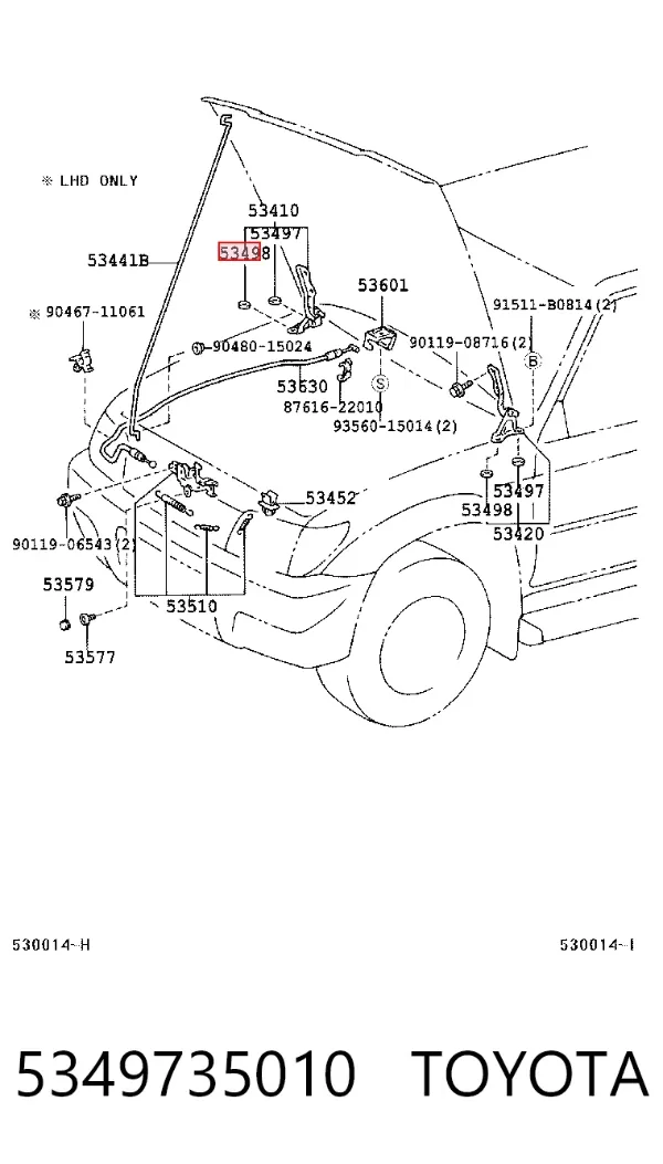  5349735010 Toyota