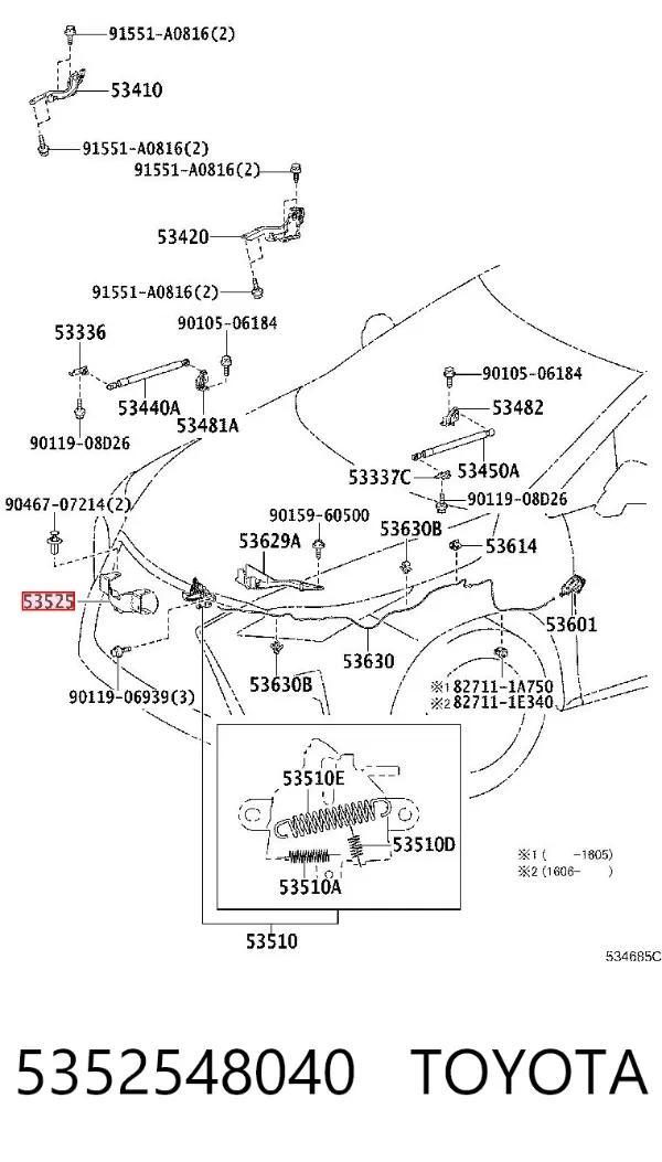  5352548040 Toyota