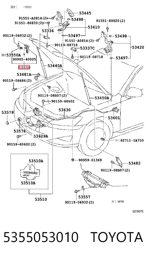  5355053010 Toyota