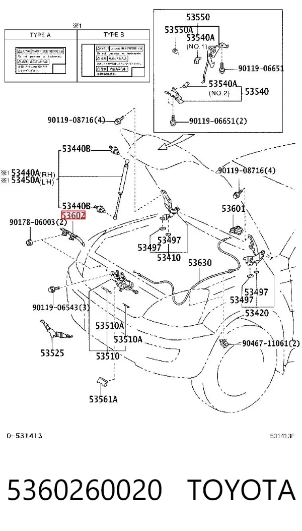  5360260020 Toyota