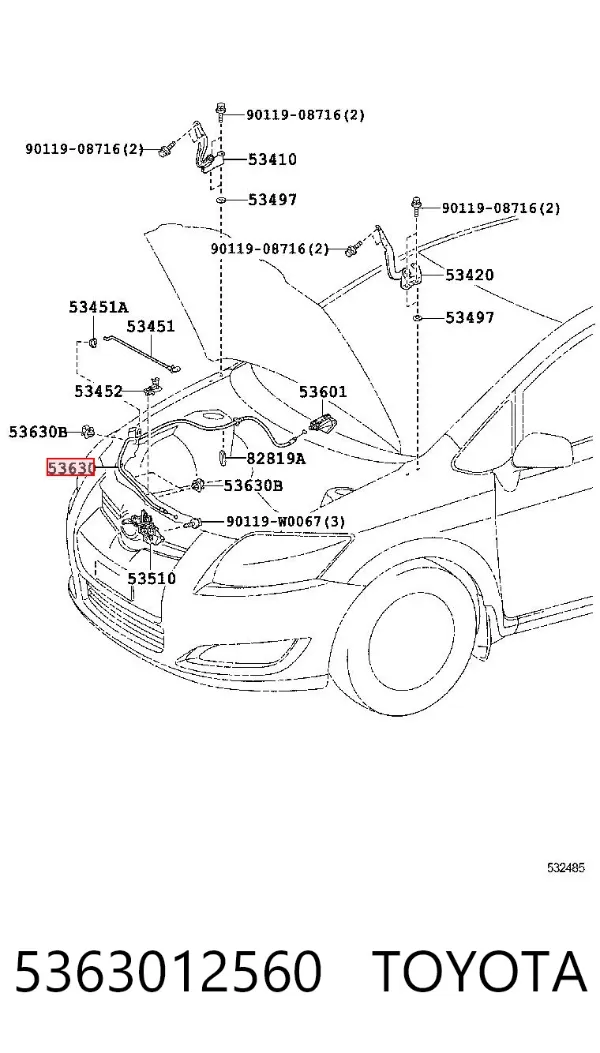  5363012560 Toyota
