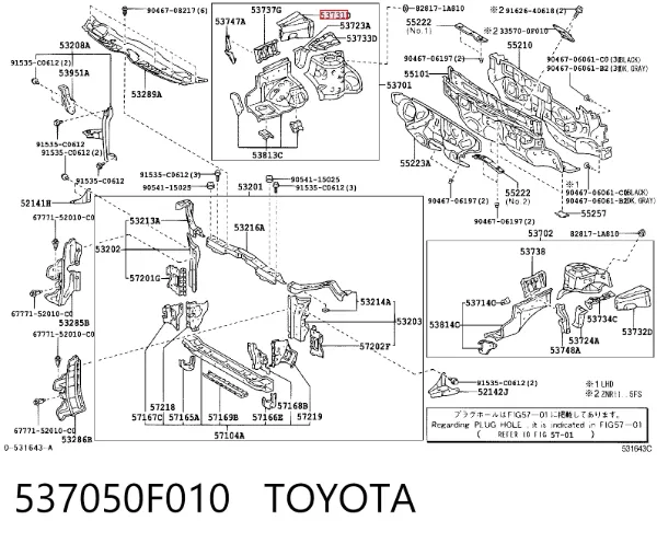  537050F010 Toyota