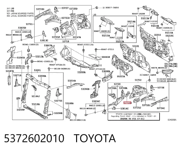  5372602010 Toyota