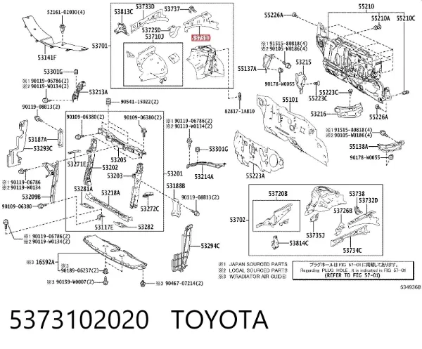  5373102020 Toyota