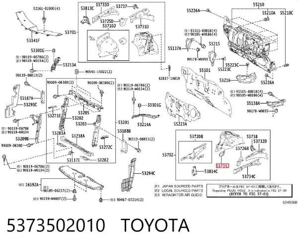  5373502010 Toyota