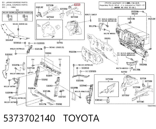  5373702140 Toyota