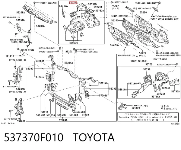  537370F010 Toyota