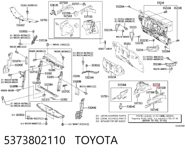  5373802110 Toyota
