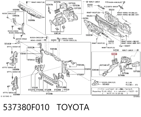  537380F010 Toyota
