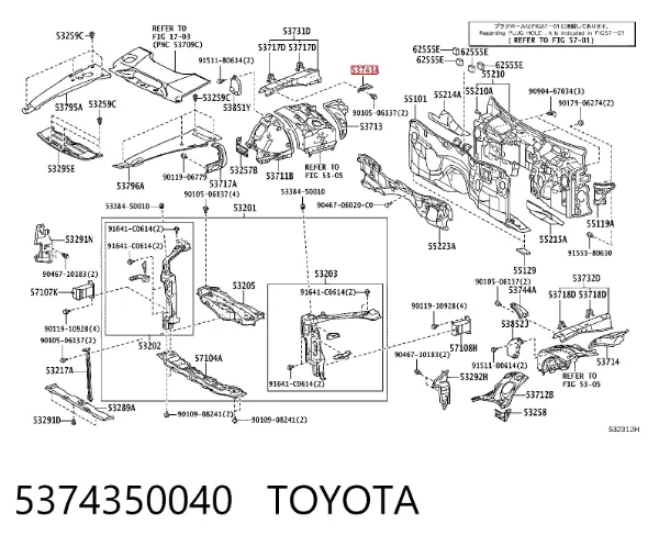  5374350040 Toyota