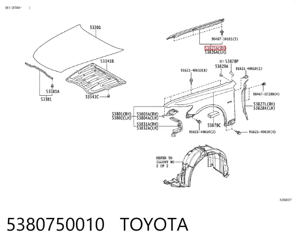  5380750010 Toyota