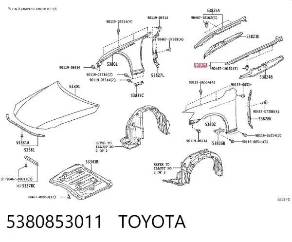  5380853011 Toyota