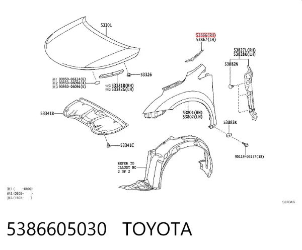 5386605030 Toyota