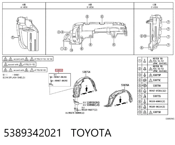  5389342021 Toyota