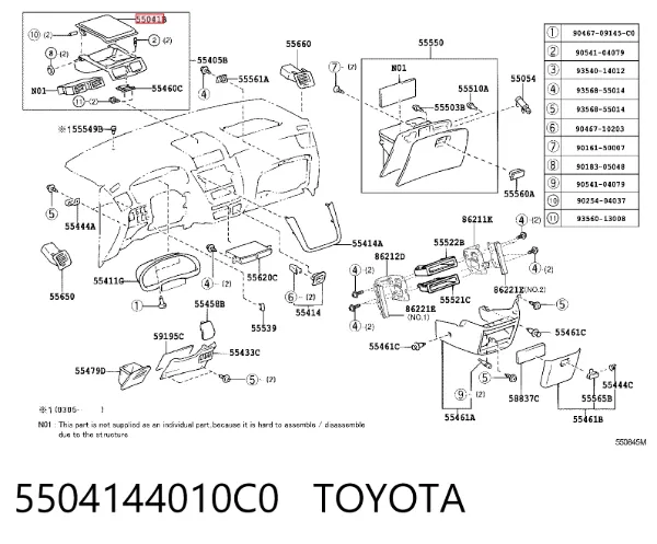  5504144010C0 Toyota