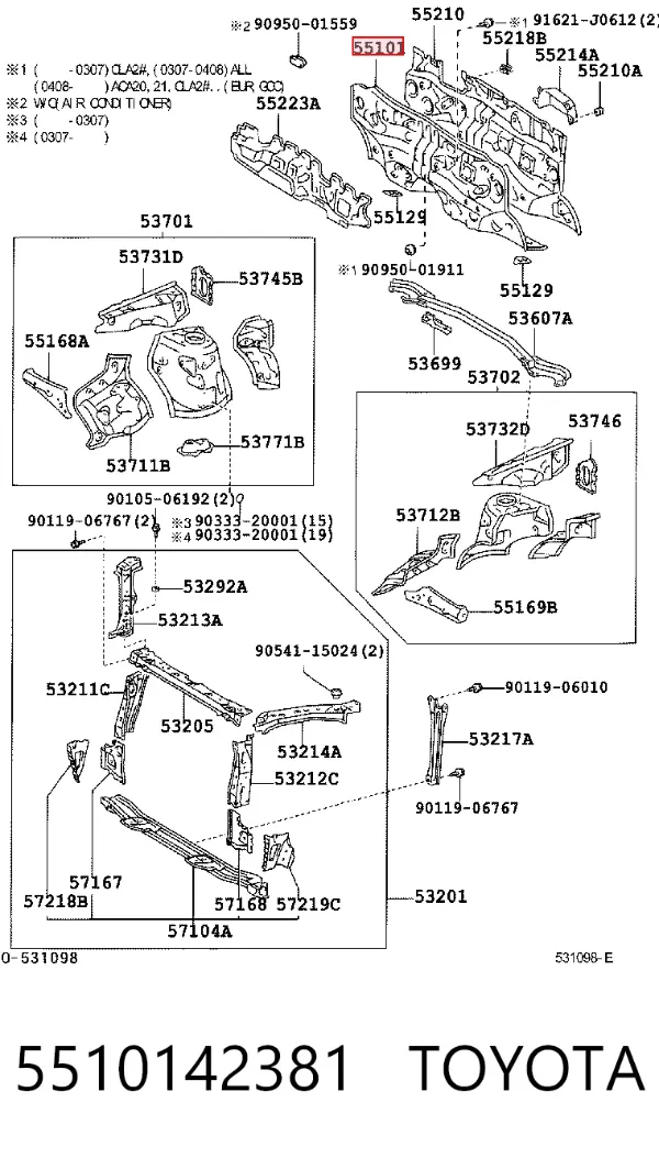  5510142381 Toyota