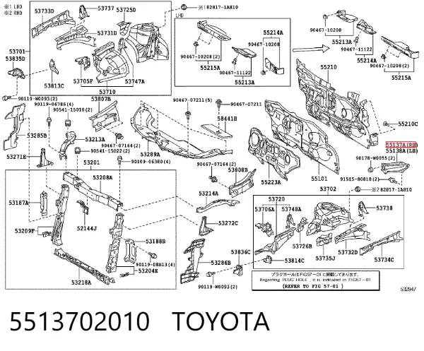  5513702010 Toyota