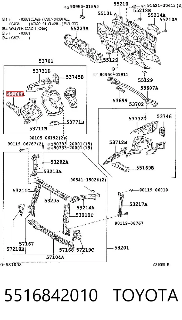  5516842010 Toyota
