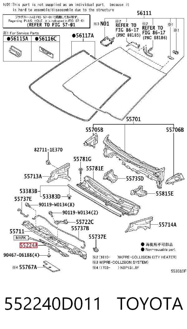  552240D011 Toyota