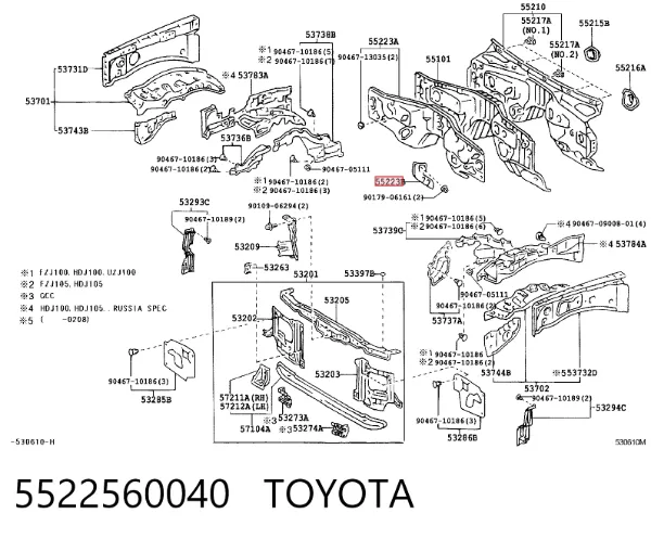  5522560040 Toyota