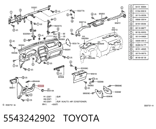  5543242902 Toyota