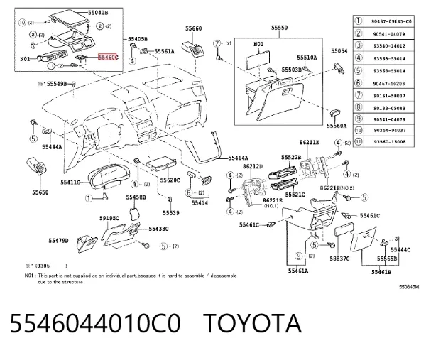  5546044010C0 Toyota