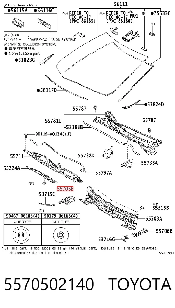  5570502140 Toyota