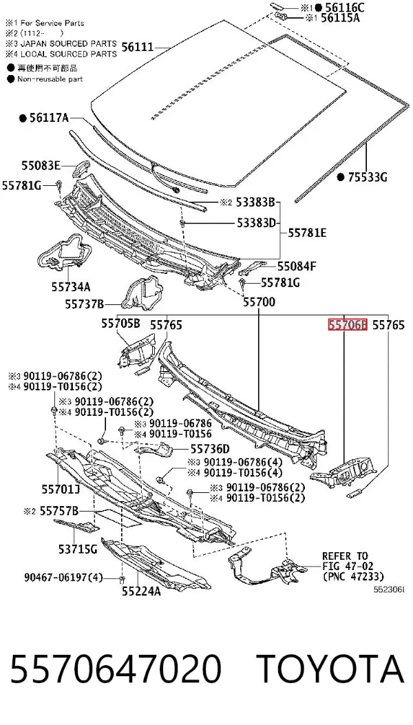  5570647020 Toyota