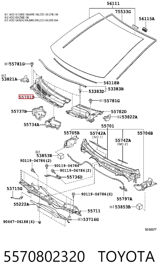  5570802320 Toyota