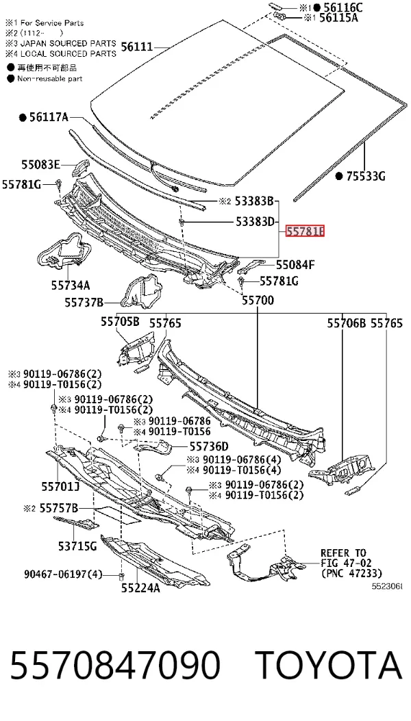  5570847090 Toyota