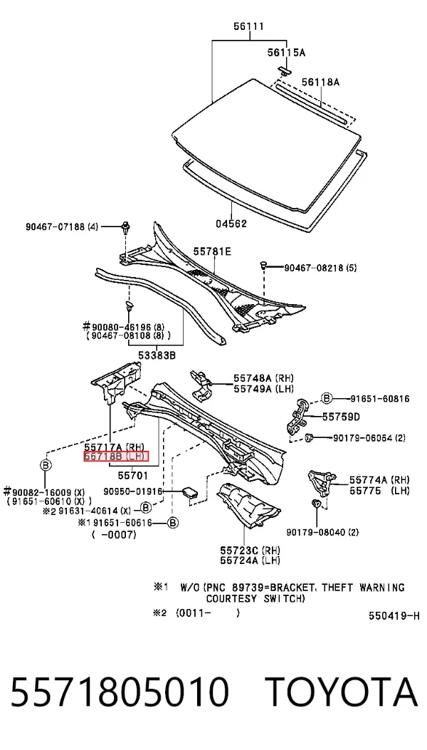  5571805010 Toyota